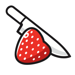 Glass fruit cutting favicon