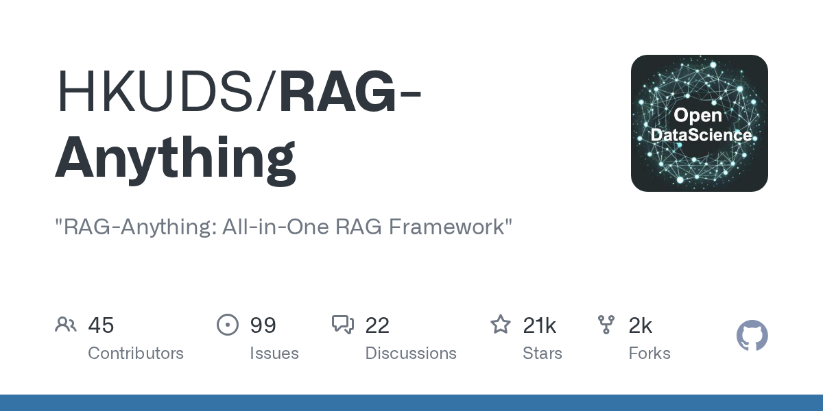 HKUDS Introduces RAG-Anything: A New All-in-One Framework for Retrieval-Augmented Generation