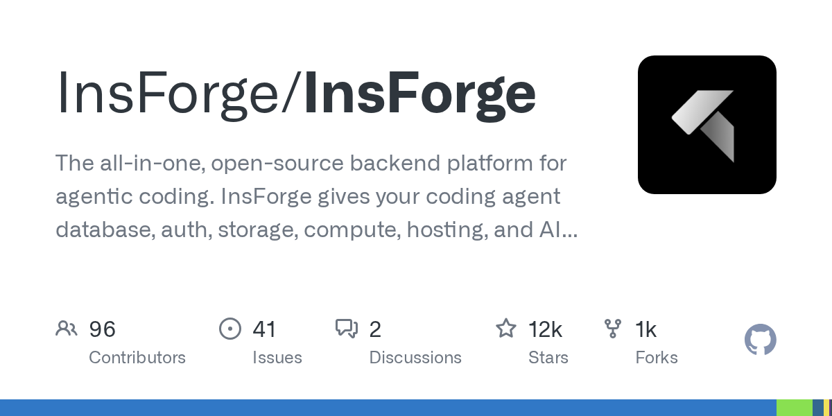 InsForge: A Specialized Postgres-Based Backend Infrastructure Designed for Programming Agents