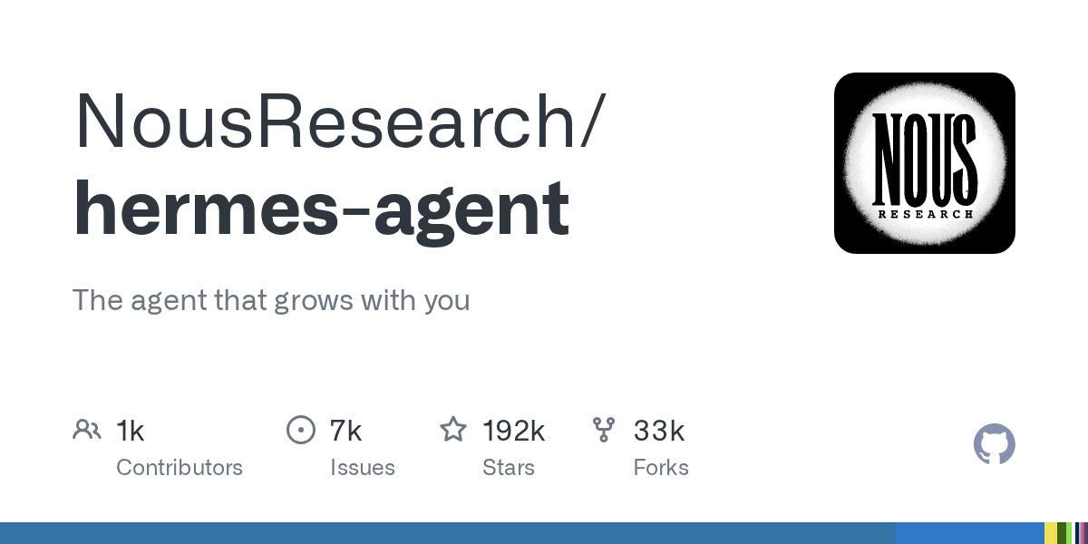 NousResearch Unveils Hermes Agent: A New Paradigm for AI Agents That Grow with Users