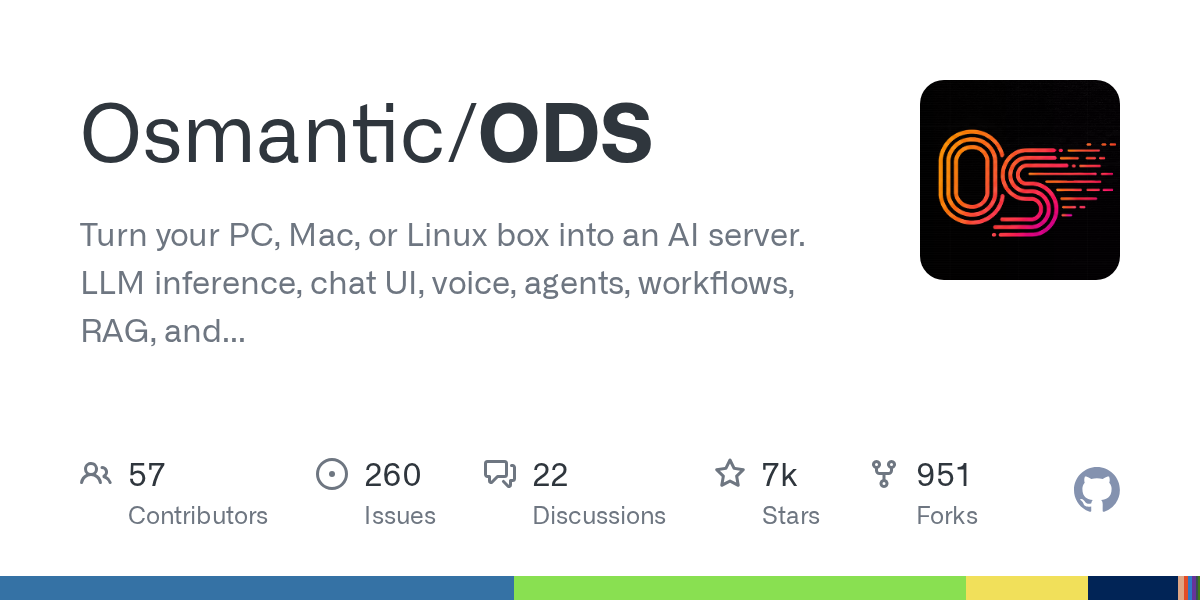 ODS: Verwandeln Sie Ihren PC, Mac oder Linux in einen leistungsstarken KI-Server für LLMs und Workflows
