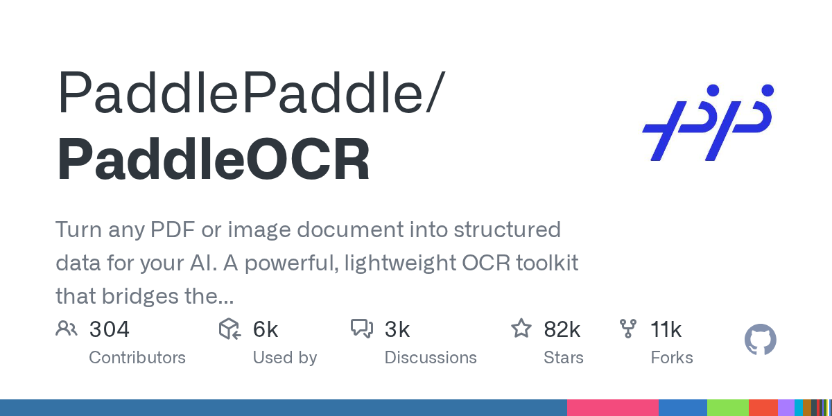 PaddleOCR: Bridging the Gap Between Visual Documents and Large Language Models with Multilingual Support