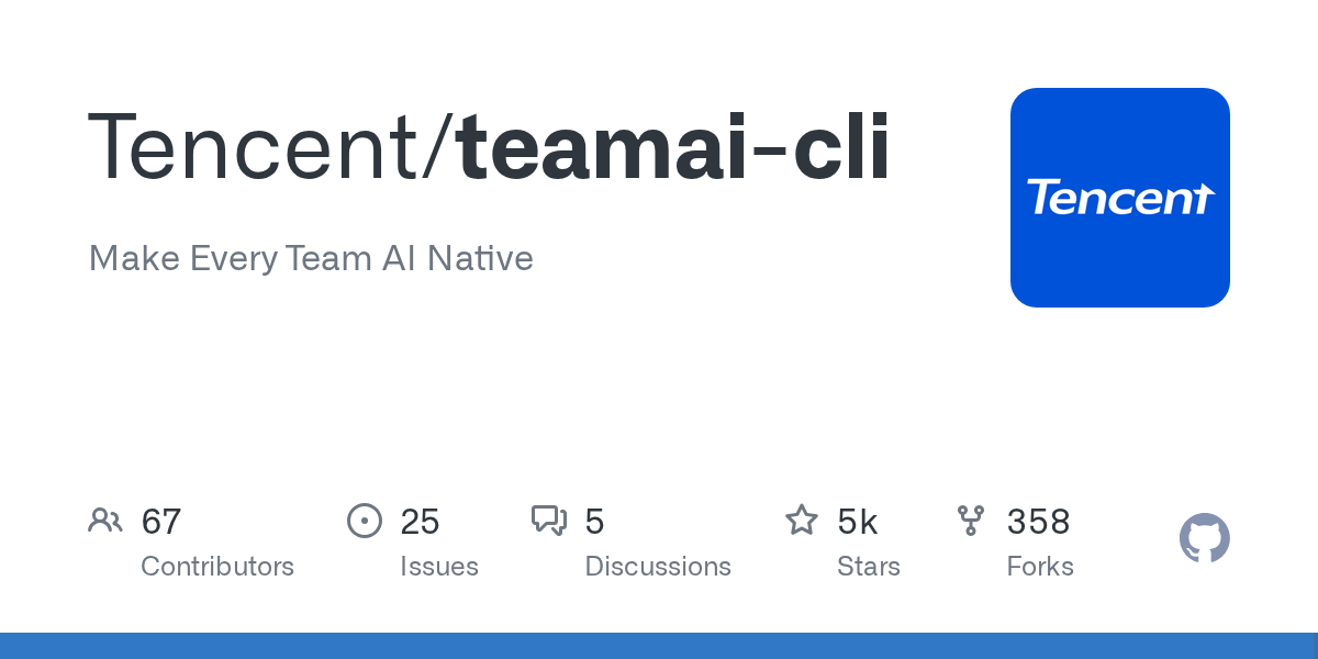 Tencent veröffentlicht teamai-cli auf GitHub: Jedes Team soll zu einem KI-nativen Team werden