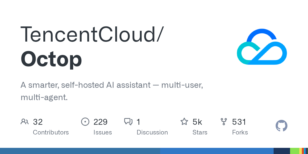 TencentCloud veröffentlicht Octop: Ein intelligenter selbstgehosteter KI-Assistent mit Multi-User- und Multi-Agenten-Unterstützung auf GitHub