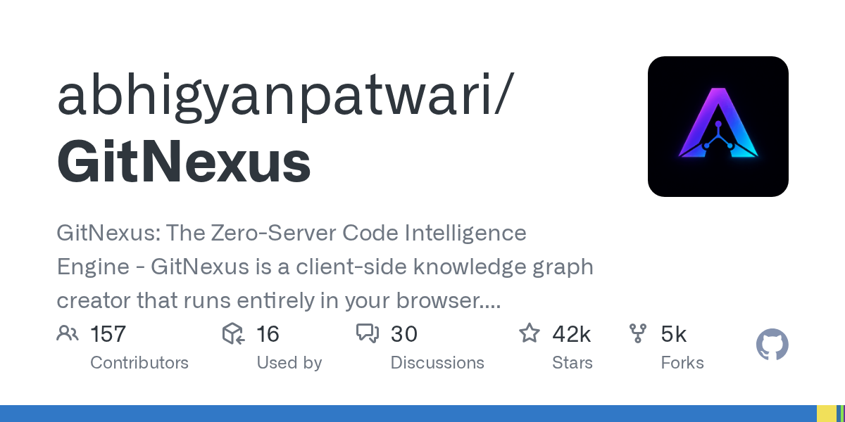 GitNexus: The Rise of Zero-Server Code Intelligence via Browser-Based Knowledge Graphs