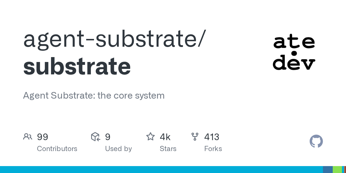 开源核心系统Agent Substrate上线GitHub并采用Apache 2.0协议
