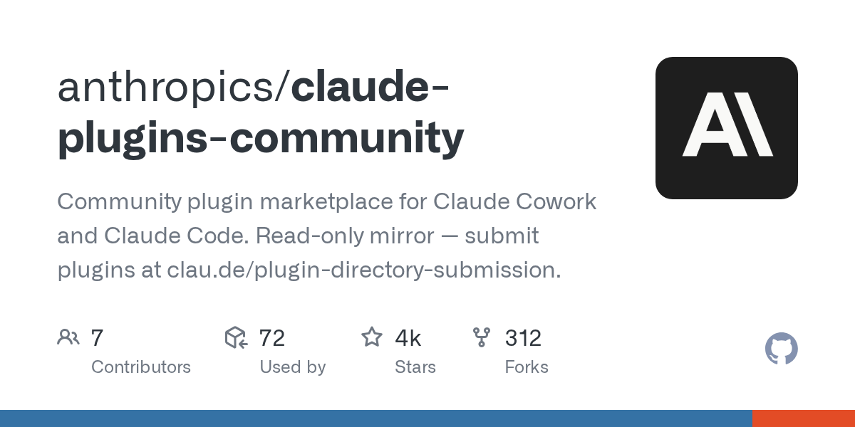 Anthropic startet claude-plugins-community: Ein neuer Marktplatz für Erweiterungen von Claude Cowork und Claude Code
