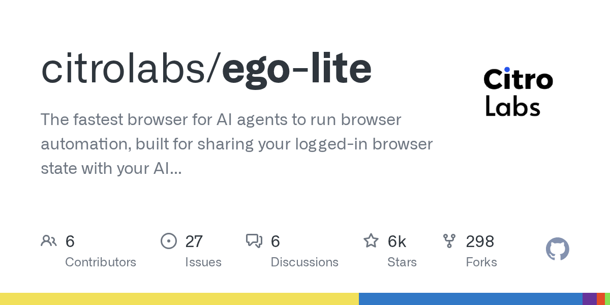 ego-lite: A Specialized High-Speed Browser for Seamless AI Agent Web Automation