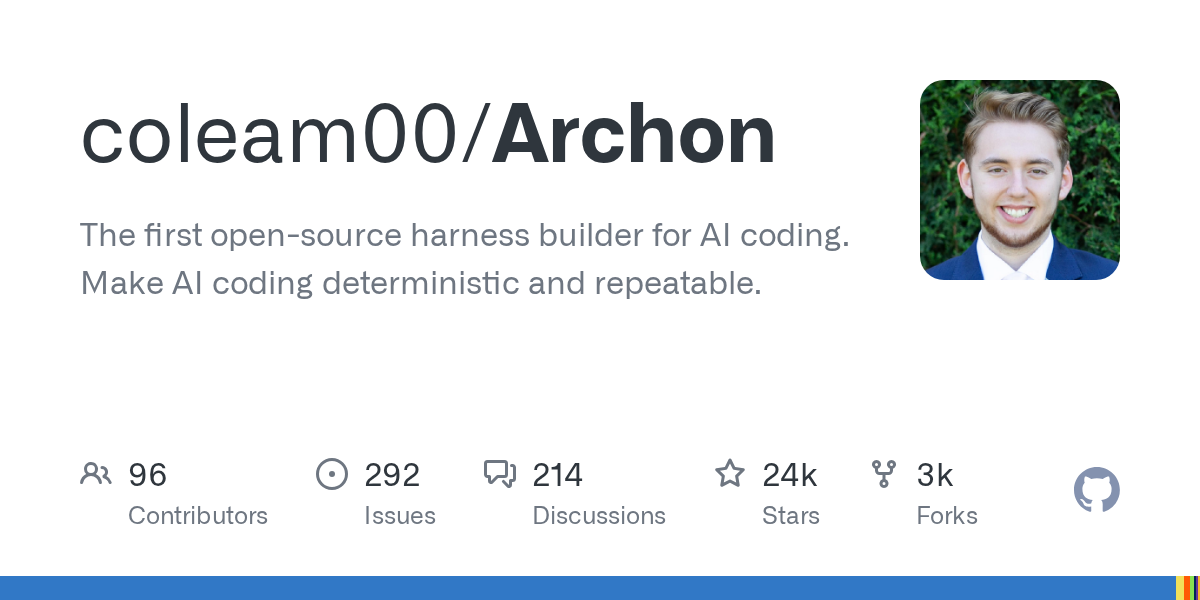 Archon：首个用于AI编程的开源测试框架构建工具正式发布
