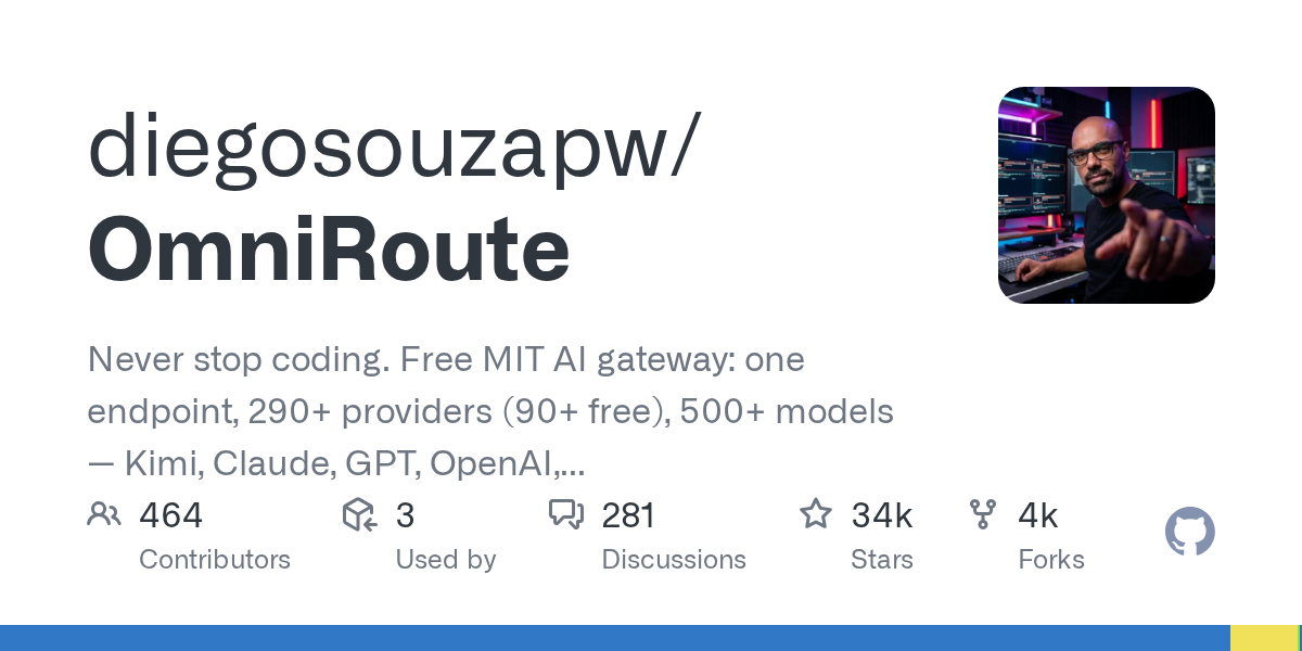 OmniRoute: The MIT-Licensed AI Gateway Supporting 500+ Models and 290+ Providers
