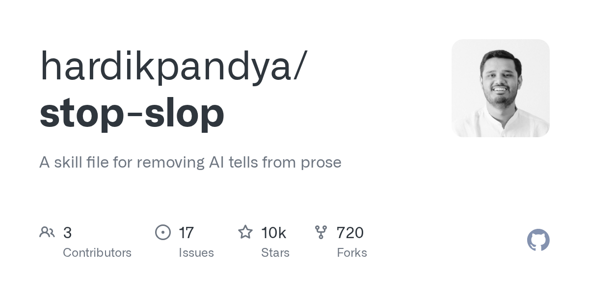 Stop-Slop: New GitHub Repository Focuses on Removing AI Traces from Prose Content