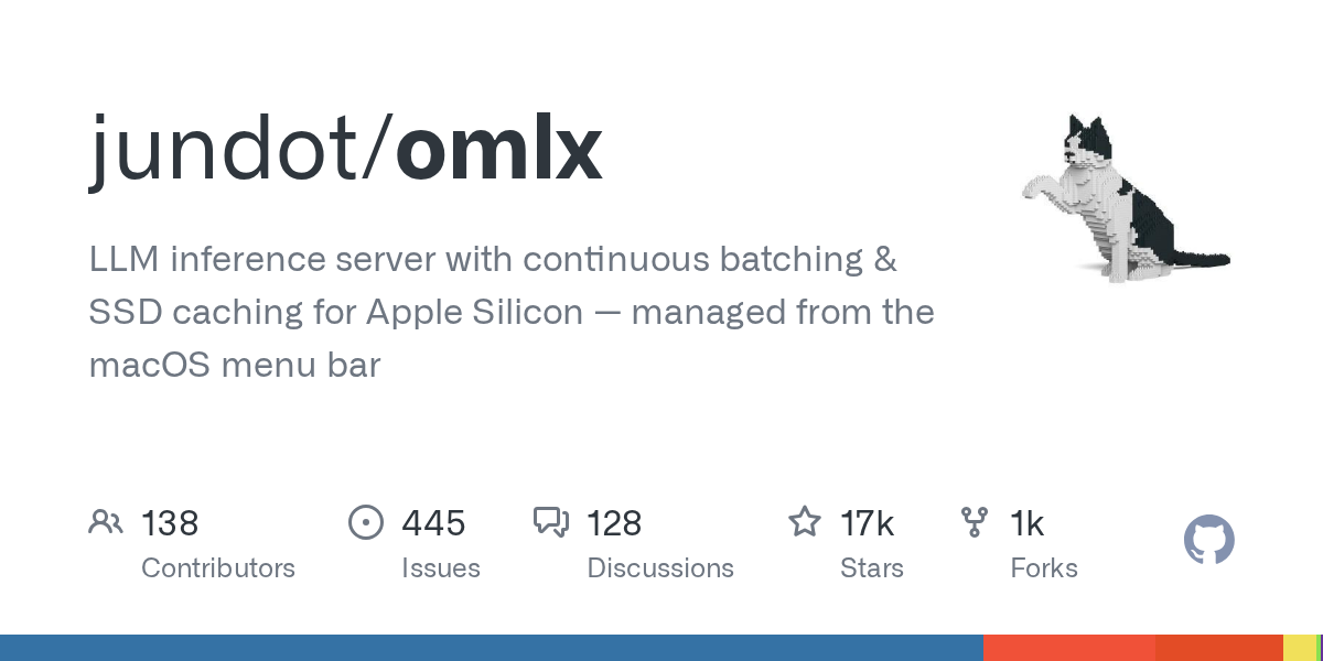 omlx: A High-Performance LLM Inference Server for Apple Silicon Featuring Continuous Batching and SSD Caching