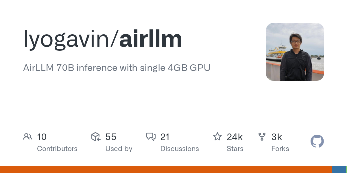 AirLLM Breakthrough: Running 70B Parameter Models on a Single 4GB Consumer GPU