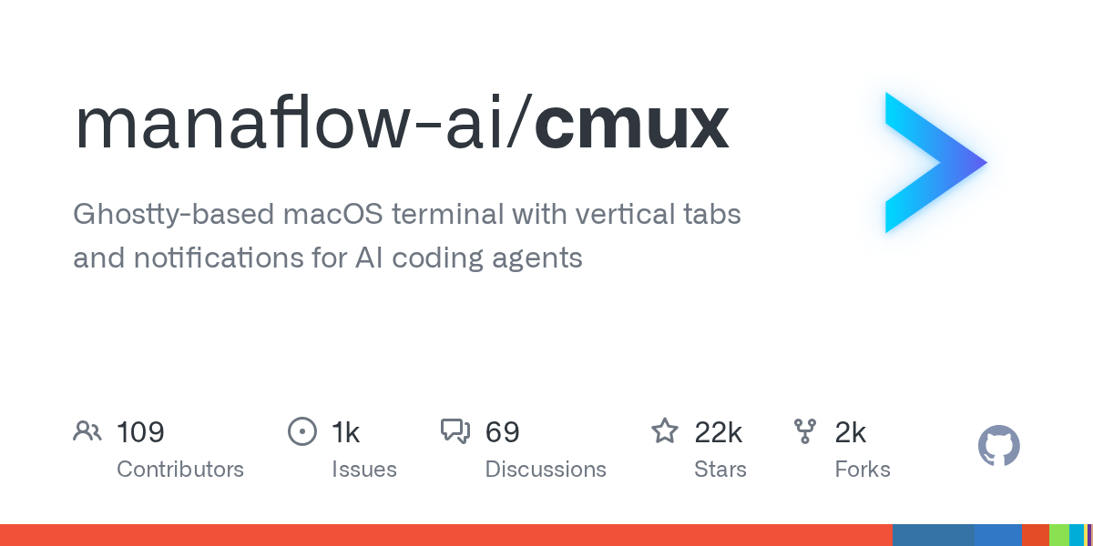cmux: A Specialized macOS Terminal Built on Ghostty for AI Programming Agents and Enhanced Workflow Management