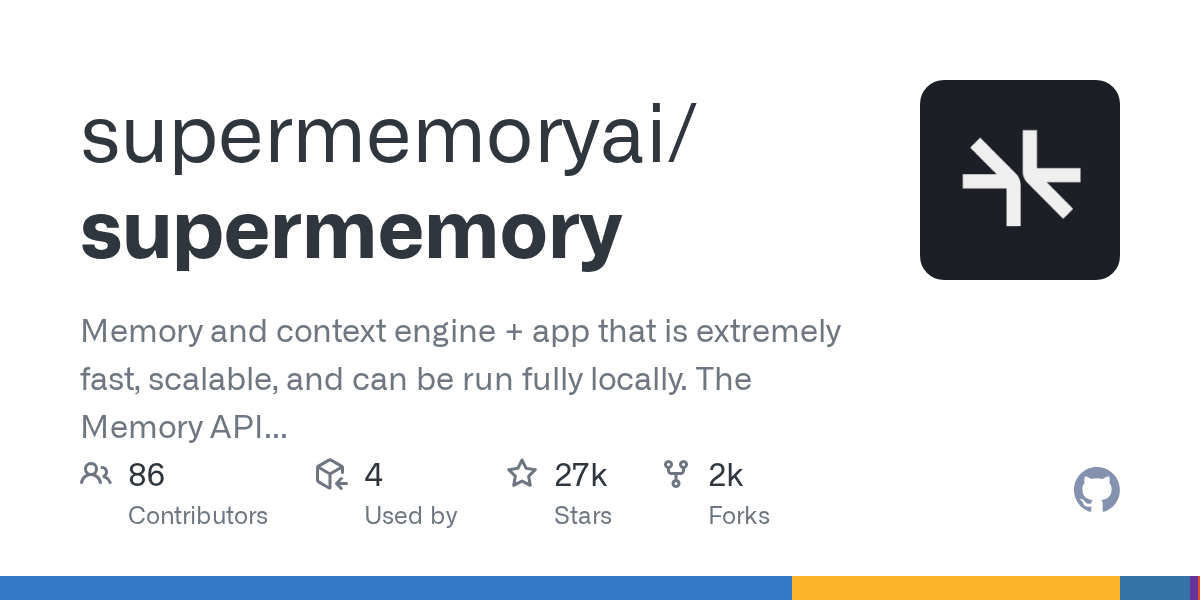Supermemory: A Fast and Scalable Memory Engine and API Designed for the AI Era