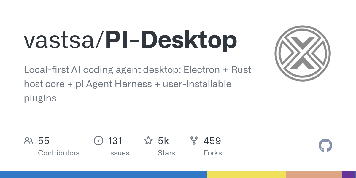 PI-Desktop auf GitHub Trending: Lokale Desktop-Anwendung für KI-Programmier-Agenten mit Rust-Kern und Electron vorgestellt