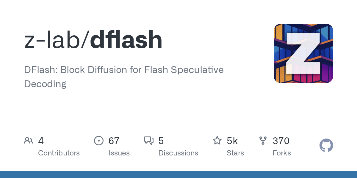 DFlash: Advancing AI Inference with Block Diffusion for Flash Speculative Decoding