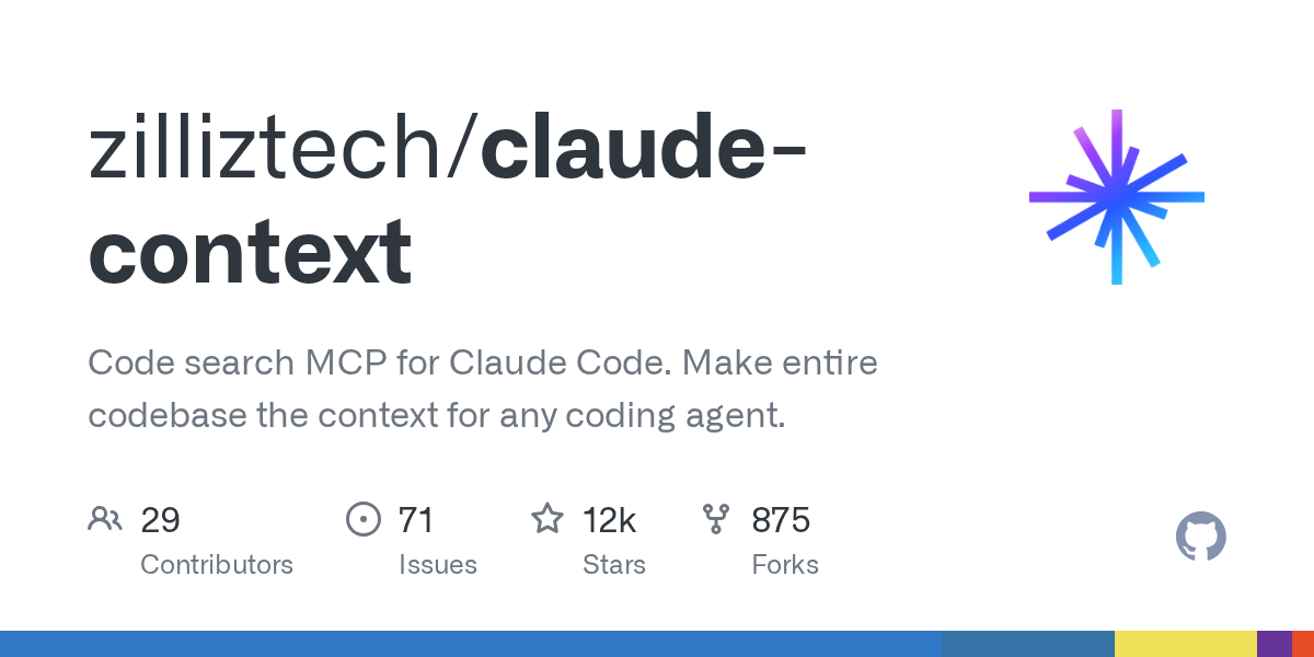 Zilliztech Launches Claude-Context: A Code Search MCP for Full Codebase Context Integration