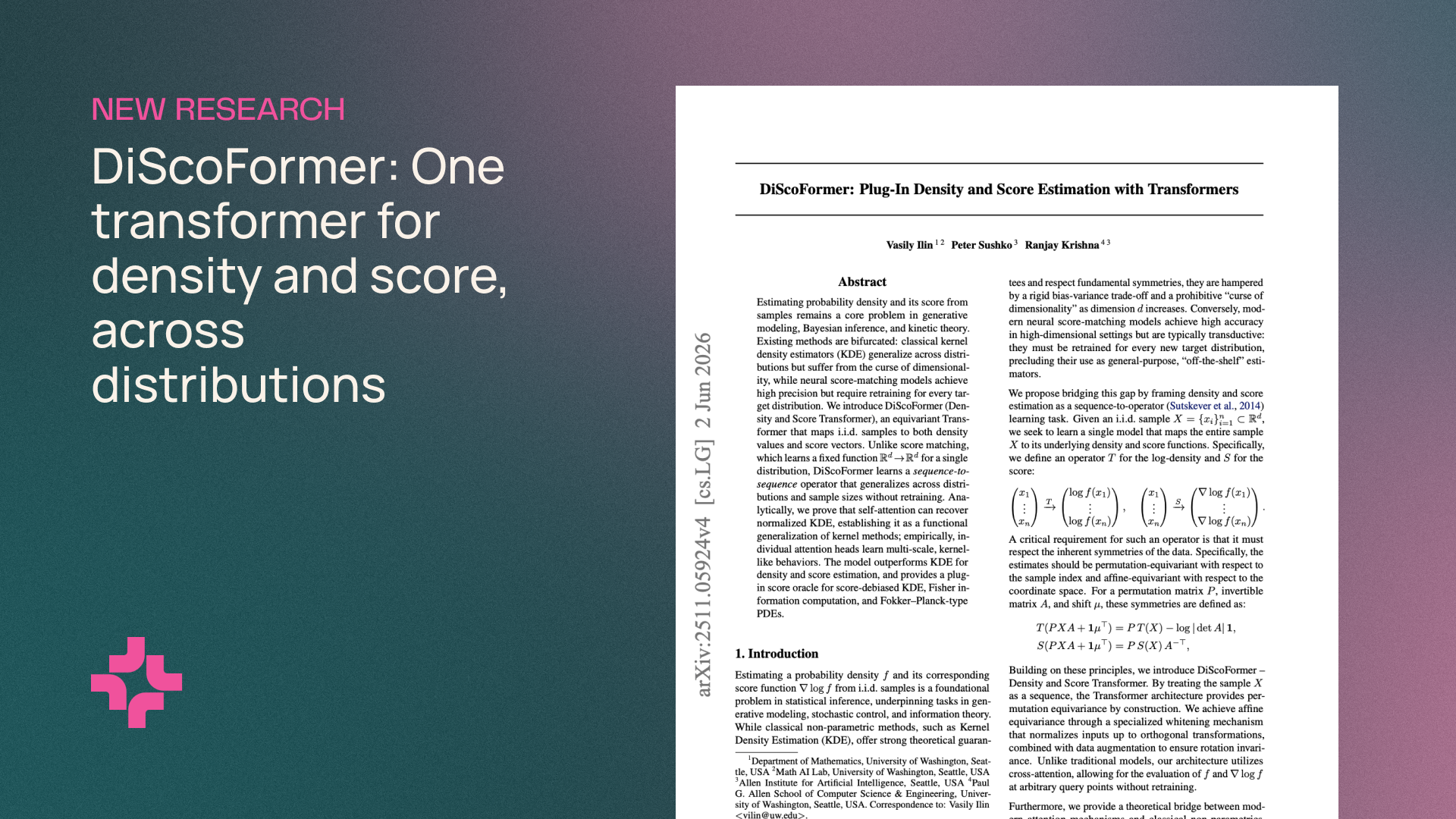 DiScoFormer: AllenAI Introduces a Unified Transformer for Density and Score Estimation Across Distributions