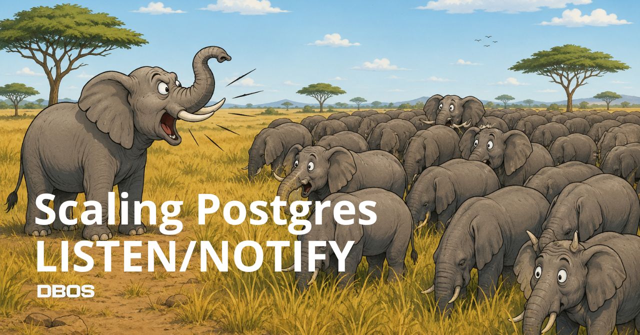 Debunking Scalability Myths: How Postgres LISTEN/NOTIFY Achieves 60,000 Writes Per Second for Low-Latency Streaming