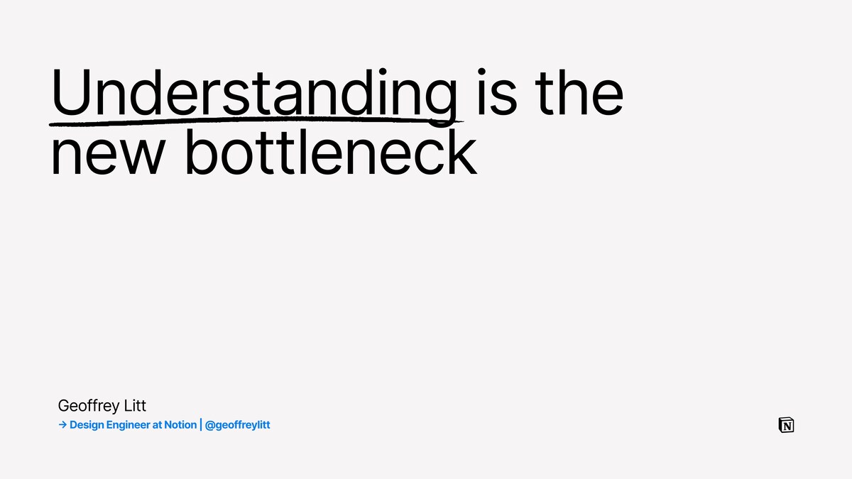 Why Human Understanding is the New Bottleneck in the Era of AI-Driven Code Generation