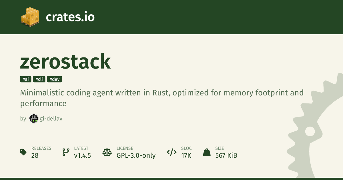 Zerostack: A Unix-Inspired Coding Agent Developed in Pure Rust